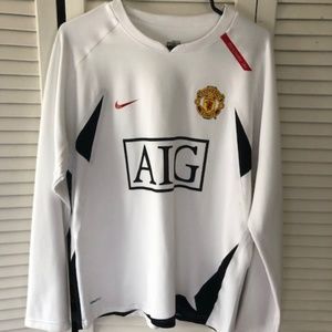 MANCHESTER United AIG Nike Dri-FIT Soccer Jersey